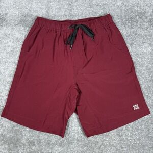 Dixxon Flannel Co Shorts Mens Small Maroon Premium Lined Athletic Brad Quick Dry